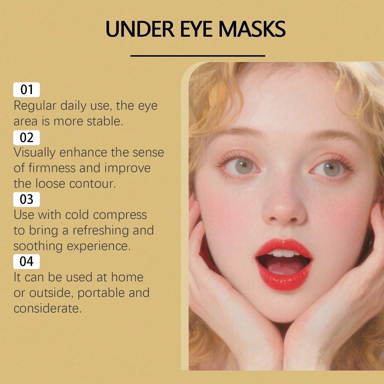 24K Altın Göz Maskesi, 60 Adet - Luxury Gold Skincare incelemesi ve fiyatı